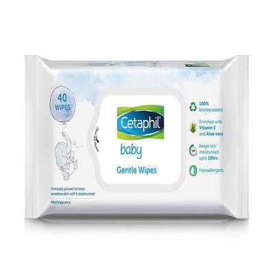 Cetaphil Gentle Baby Wipes 40's - Diapers & Wipes