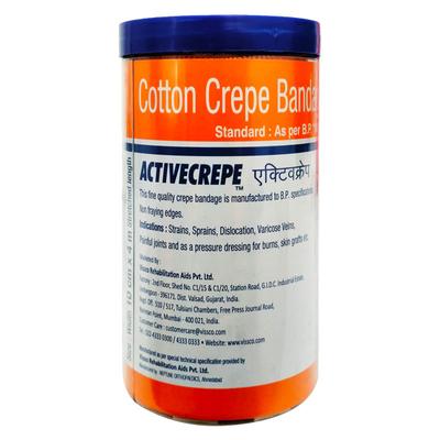 Vissco Activecrepe Cotton Crepe Bandage (10 cm x 4 mtr) - Bandages & Dressings