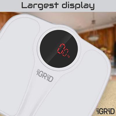 iGRiD Digital Weighing Scale - White (IG-HS1100) - Weighing Scale