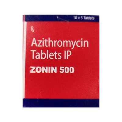 ZONIN 500 Tablet 5's - Bacterial Infections-Mac