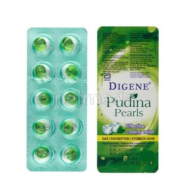 Digene Pudina Pearls Capsule 10'S - Digestive Care