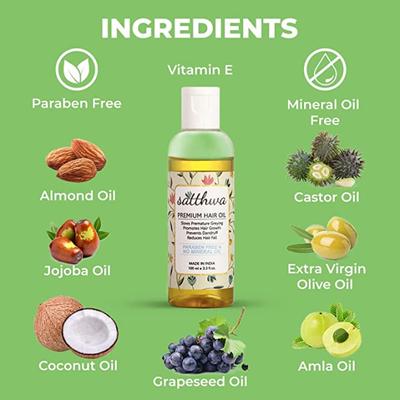 Satthwa Premium Hair Oil 100 ml - Hair Oils