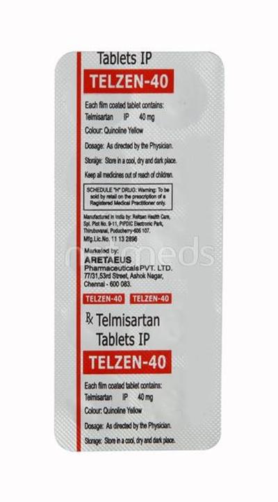 Telzen 40mg Tablet 10'S - Hypertension-Ang