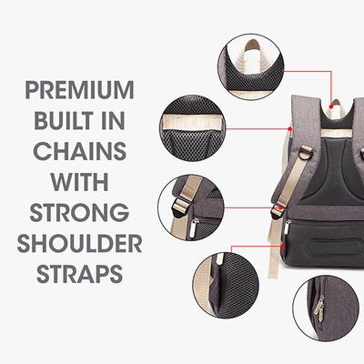 R for Rabbit Caramello Smart Diaper Bag - Beige Brown - Diapers & Wipes