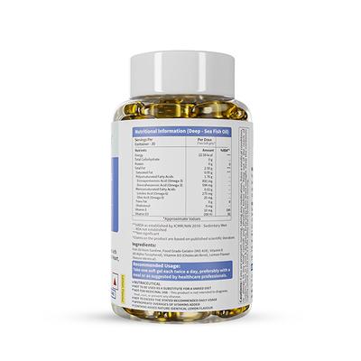 Neuherbs Deep Sea Fish Oil Softgels 60's (N) - Omega Fish Oil Fatty Acids
