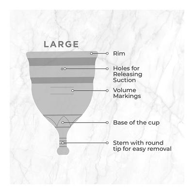 Pee Safe Reusable Menstrual Cup - (Large) - Menstrual Cups
