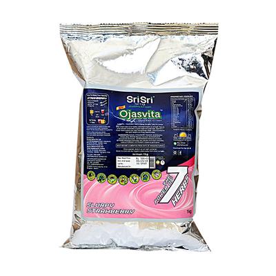 Sri Sri Tattva Ojasvita Powder - Strawberry Flavour 1 kg (Refill Pack) - Daily Health Drinks