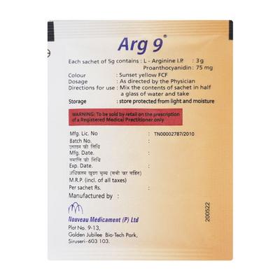 ARG 9 Sachet 5gm - Supplements-Sup