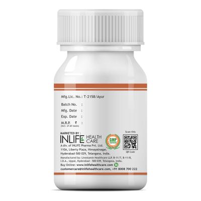 INLIFE Arjuna Capsules 60's - Herbal Dietary Supplement