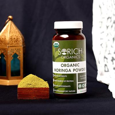 Sorich Organics Organic Moringa Powder 200 gm - Herbal Dietary Supplement