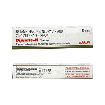 Dipnate N Cream 30gm - Skin Infections-Oth