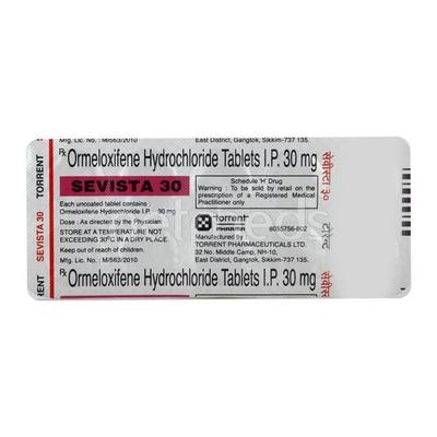 Sevista 30mg Tablet 10'S - Contraception-Ora
