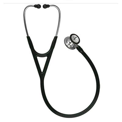 3M Littmann Cardiology IV Stethoscope - Standard Finish Chestpiece with Black Tube (27 inch) (6152) - Health Monitoring Devices