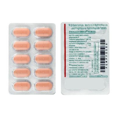 Pioglucored Forte Tablet 10'S - Diabetes-Ant