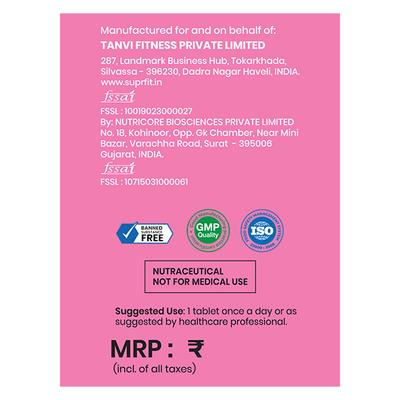 SuprFit Glow Glutathione Effervescent Tablet - Strawberry Flavour 20's - Multi-Vitamins