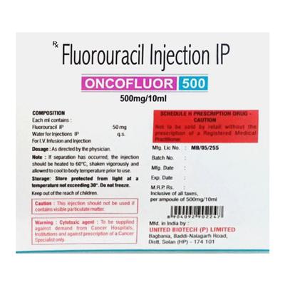 ONCOFLOUR 500 Injection 10ml - Cancer Oncology-Cyt