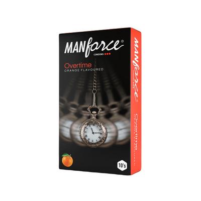 Manforce Overtime Condoms - Orange 10's - Plain/Flavoured Condoms