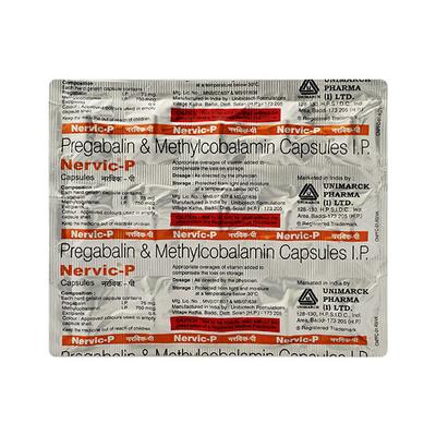 NERVIC P Capsule 15's - Neuropathic Pain-Dru