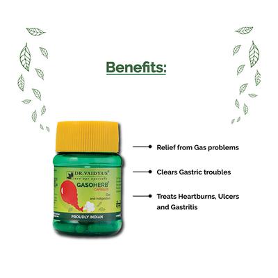 Dr.Vaidya's Gasoherb Capsule (Pack of 2 x 30's) - Digestive Care