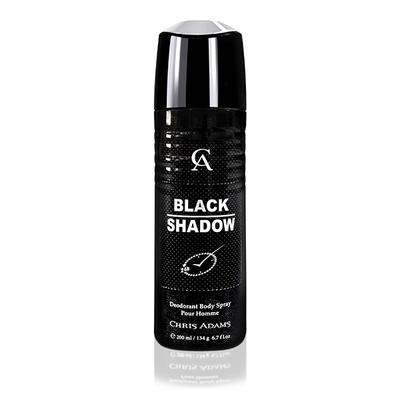 Chris Adams Black Shadow Deodorant Body Spray 200 ml - Men Deodorants/Roll-Ons