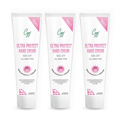 CGG Cosmetics Ultra Protect Hand Cream With SPF 45 - For All Skin Type (Pack of 3 x 30 gm) 1's - Hand Creams