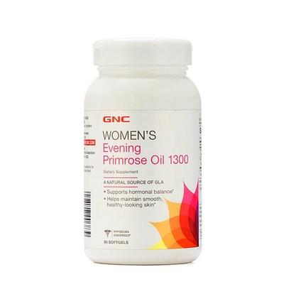GNC Women's Evening Primrose Oil 1300 Softgel 90's - Herbal Dietary Supplement