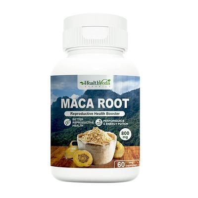 Health Veda Maca Root 800 mg Veg Capsule 60's - Herbal Dietary Supplement