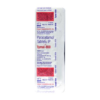 Tymol 650mg Tablet 10'S - Fever-Ana