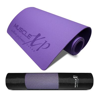 MuscleXP Yoga Mat with Cover Bag - Purple 1's - Workout Essentials