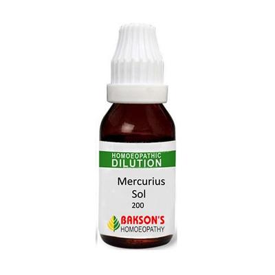 Bakson's Mercurius Sol 200 CH Liquid 30 ml - Dilutions