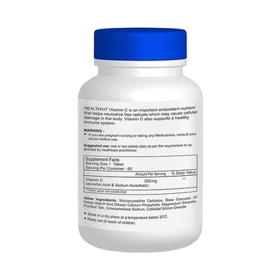 HealthVit C-Vitan-250 Tablets - Orange Flavour 60's - Vitamin C