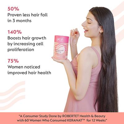 Ace Nutrimony Balanced Beauty Biotin Gummies - Splendid Strawberry 60's - Biotins