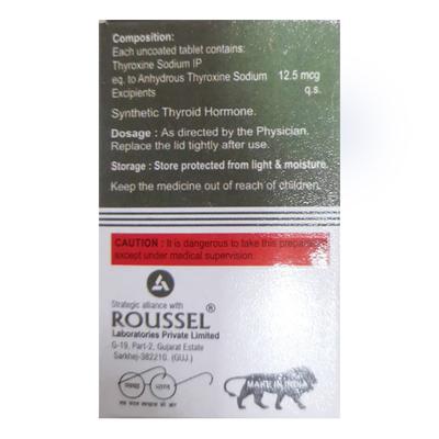 KILL THYRO 12.5 Tablet 120's - Hypothyroidism
