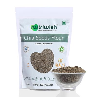 Nutriwish Chia Seeds Flour 500 gm - Nutritional Bars