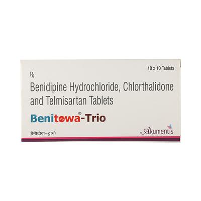 Benitowa Trio 4/40/12.5mg Tablet 10'S - Hypertension-Ana