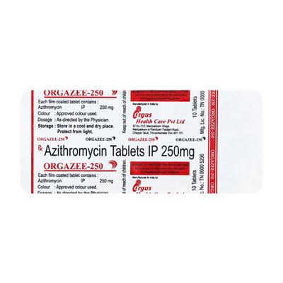 ORGAZEE 250 Tablet 10's - Bacterial Infections-Mac