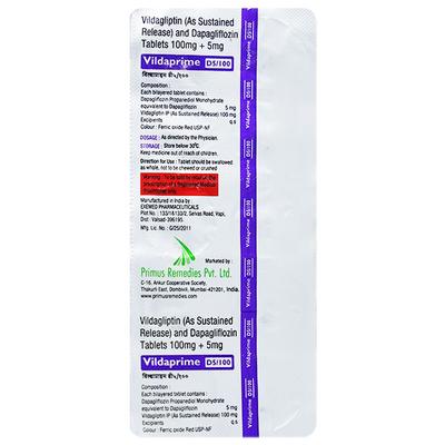 VILDAPRIME D 5/100 Tablet 10's - Diabetes-Ant