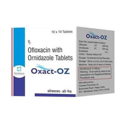 Oxact OZ Tablet 10'S - Bacterial Infections-Qui
