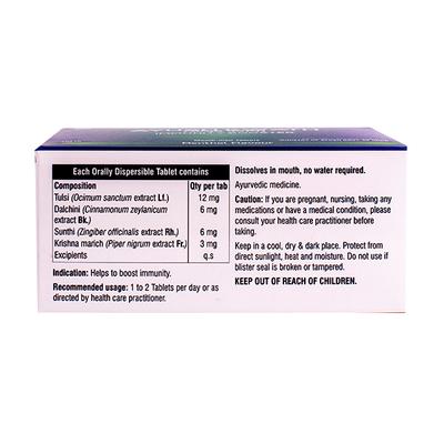 Zys-Co-Vir Ayush Kwath Immunity Booster Tablet - Menthol Flavour (Pack of 10 x 10's) - Vitamin C