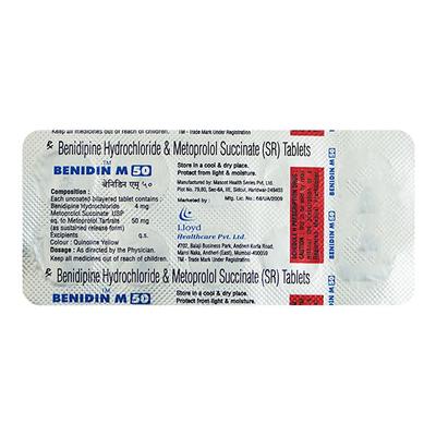 Benidin M 4/50mg Tablet 10'S - Hypertension-Cal