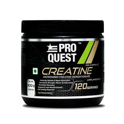 Proquest Creatine Powder - Unflavoured 300 gm - Workout Essentials