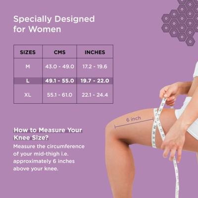 TruHabit Knee Cap - Black (L) - Knee/Leg Supports