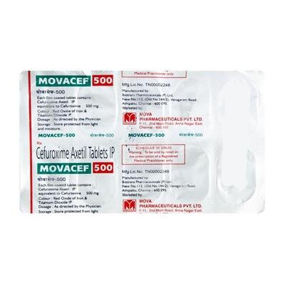 Movacef 500mg Tablet 10'S - Bacterial Infections-Cep