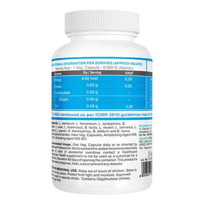 PureFoods Pre + Probiotics Capsule 60's - Digestive Health