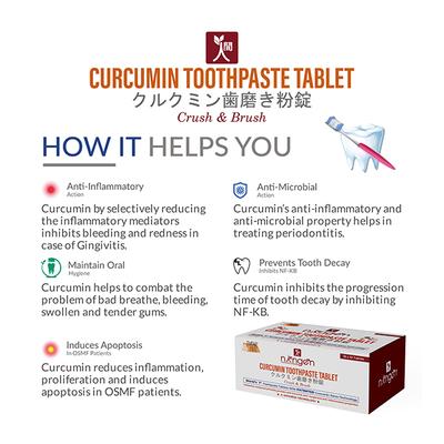 Ningen Sugar Free Curcumin Toothpaste Tablet 100's - Herbal Dietary Supplement