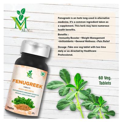 Mint Veda Fneugreek Tablet 60's - Herbal Dietary Supplement