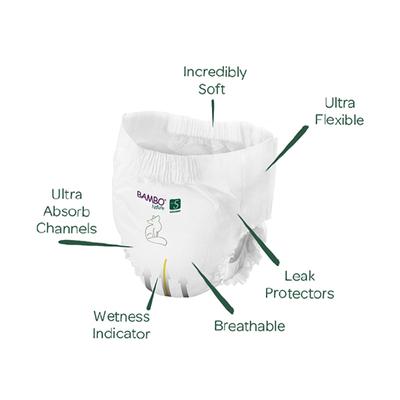 Bambo Nature Pant Diapers with Wetness Indicator - XL (5) 95's - Diapers & Wipes