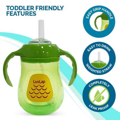 LuvLap Clever Frog Straw Cup 1's - Feeding & Nursing