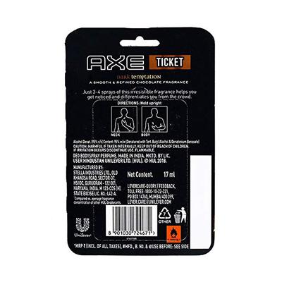 Axe Signature Ticket Perfume - Dark Temptation 17 ml - Men Perfumes (Edt/Edp)