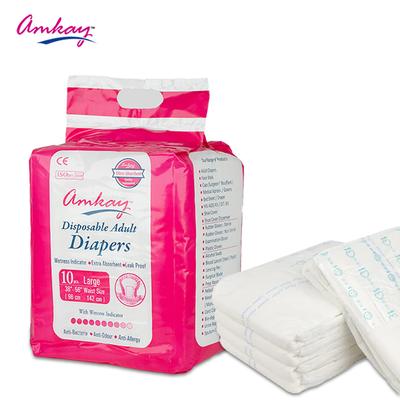 Amkay Disposable Adult Diapers (L) 10's - Adult Diapers & Pads